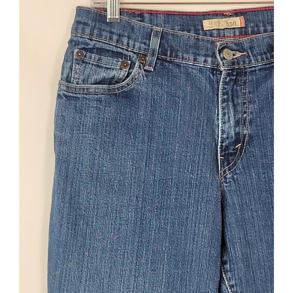 LEVIS 550 Relaxed Boot Cut Medium Wash Denim Jeans Womens Size 10 Medium - Picture 3 of 16